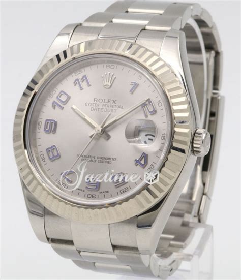 rolex steel datejust arabic numerals|pre owned rolex 116334.